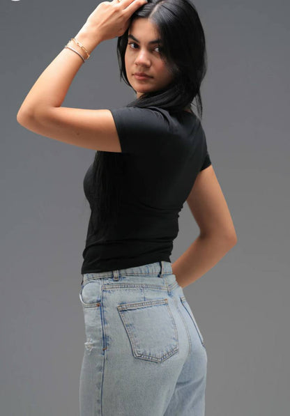 Basic Half-Sleeve Top