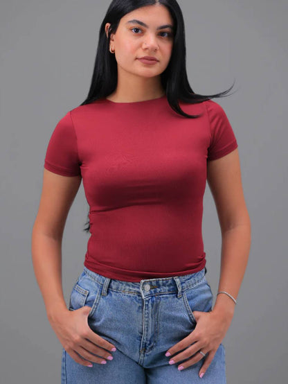Basic Half-Sleeve Top
