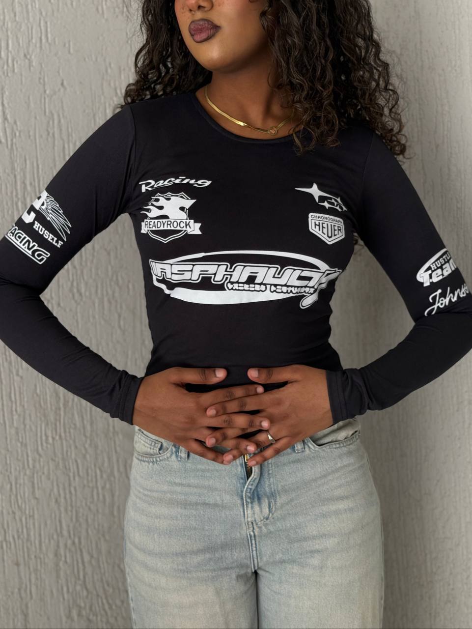 Printed Basic Long Sleeve